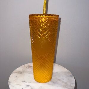 Starbucks Orange ombré gemstone Tumbler 24oz